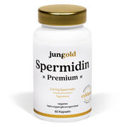 jungold Spermidin Premium 3,0 mg Tagesdosis, veganes und glutunfreies spermidinhaltiges Nahrungsergänzungsmittel aus Österreich